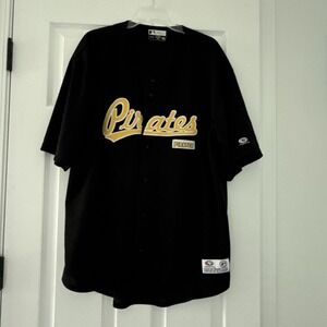 Pittsburgh Pirates Jersey Genuine Merchandise Men's XL Black Baseball Jersey